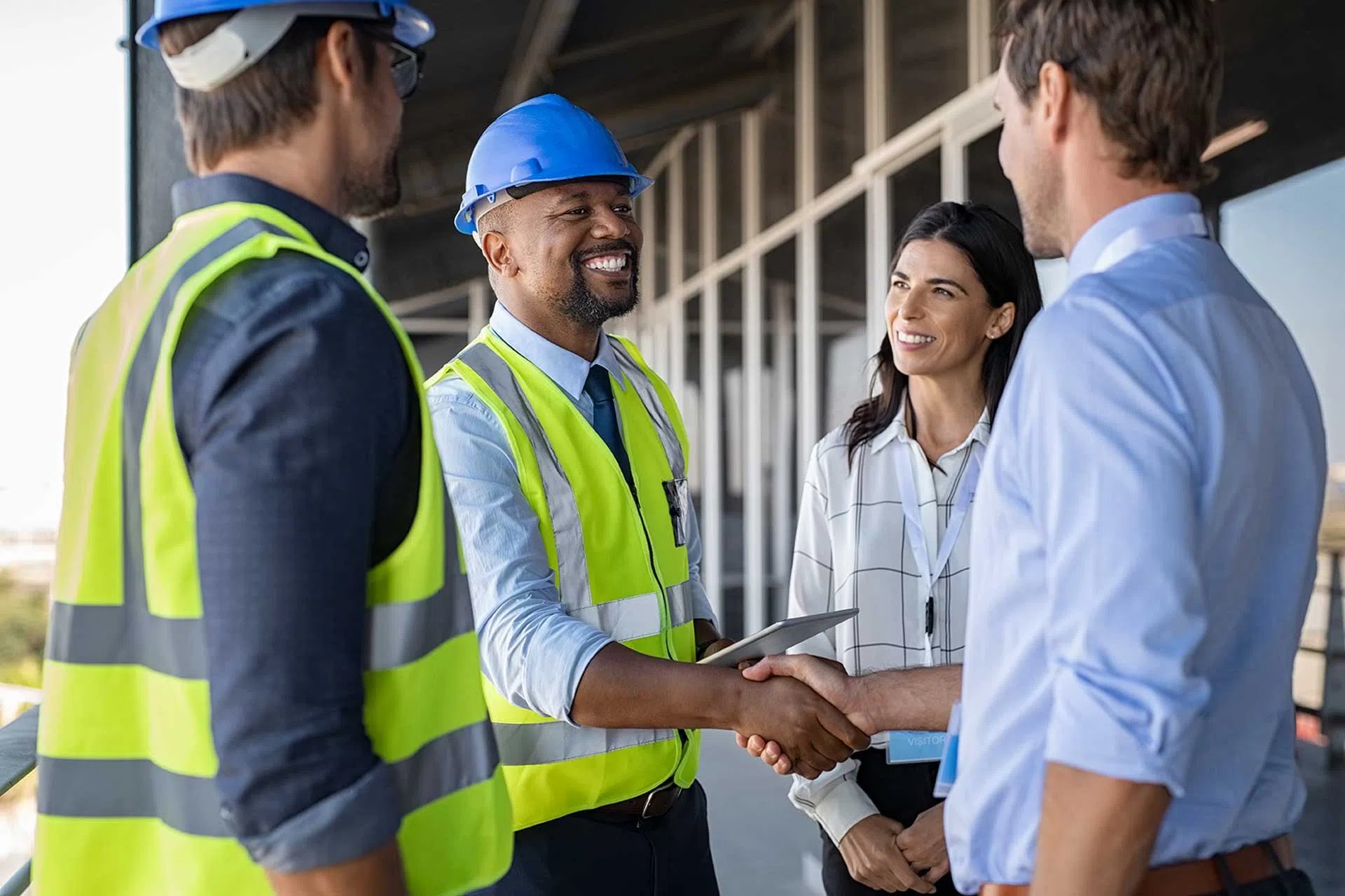 Meeting with builders